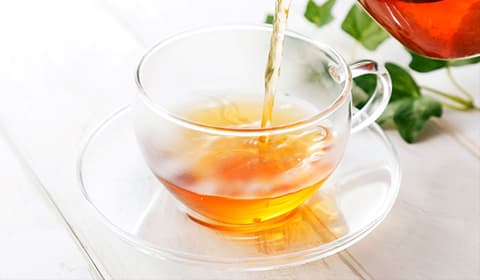 施術後のオーガニックティー